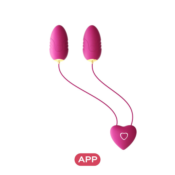 Cupid - Vibrating Nipple Clamps with Egg Vibrator