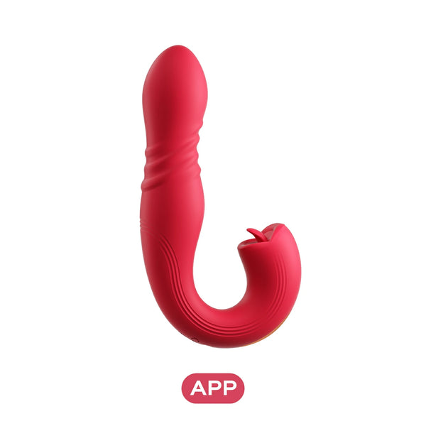 Joi Thrust 2 - Thrusting G-spot Vibrator & Tongue Clit Licker